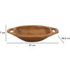 Mauro Ferretti Coupe décorative Wan 37x26,5x7 cm brun