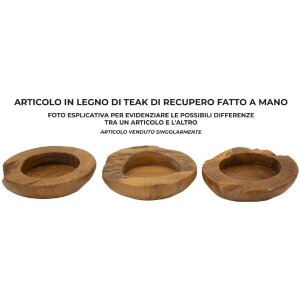 Mauro Ferretti Coupe décorative Erusi Ø 20x6 cm brun