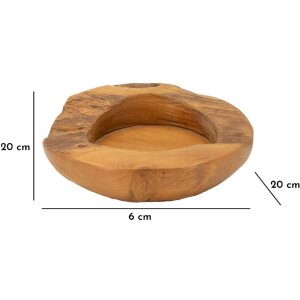 Mauro Ferretti Coupe décorative Erusi Ø 20x6 cm brun