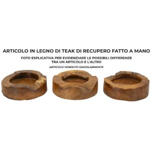 Mauro Ferretti Coupe décorative Erusi Plus Ø 21x6 cm brun