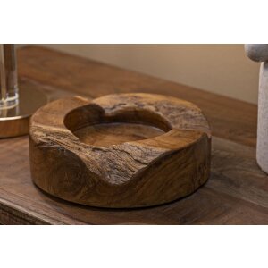 Mauro Ferretti Coupe décorative Erusi Plus Ø 21x6 cm brun