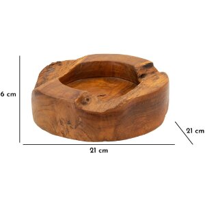 Mauro Ferretti Coupe décorative Erusi Plus Ø 21x6 cm brun