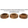 Mauro Ferretti Coupe décorative Erusi Plus Ø 21x6 cm brun