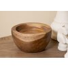 Tray Erusi Simple Teak Ø 15x9,5 cm Marron Teck recyclé fait main