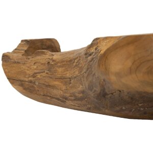 Mauro Ferretti Coupe décorative Narro 40x29x10 cm brun
