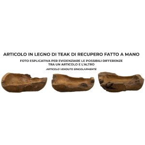 Mauro Ferretti Coupe décorative Narro 40x29x10 cm brun