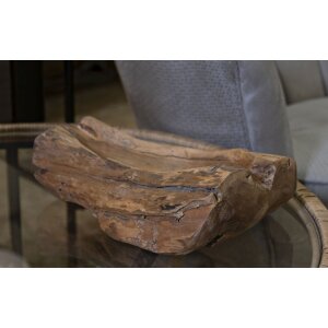 Mauro Ferretti Coupe décorative Narro 31x21x8 cm brun