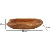 Mauro Ferretti Coupe décorative Narro 30x15x5,5 cm brun