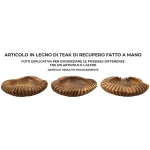 Mauro Ferretti Coupe décorative Geris Ø 35x7 cm brun