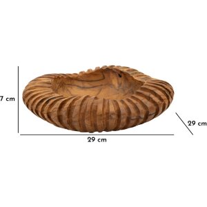 Mauro Ferretti Coupe décorative Geris Ø 29x7 cm brun