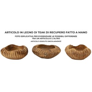 Mauro Ferretti Coupe décorative Geris Ø19x8 cm brun