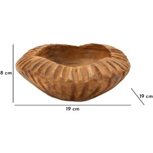 Mauro Ferretti Coupe décorative Geris Ø19x8 cm brun