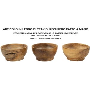 Mauro Ferretti Coupe décorative Butot Ø15x8 cm brun