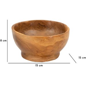 Mauro Ferretti Coupe décorative Butot Ø15x8 cm brun