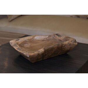 Mauro Ferretti Coupe décorative Kutak 25x19x7 cm brun