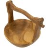 Mauro Ferretti Coupe décorative Timbo forme corbeille 32x25x27 cm brun