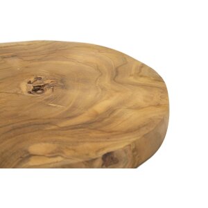 Mauro Ferretti Coupe décorative Pokon Ø 25x2 cm brun
