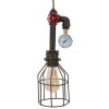 Mauro Ferretti Plafonnier Manhattan simple Ø13x41 cm foncé