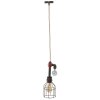 Mauro Ferretti Plafonnier Manhattan simple Ø13x41 cm foncé