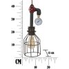 Mauro Ferretti Plafonnier Manhattan simple Ø13x41 cm foncé