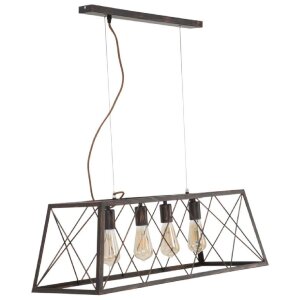 Mauro Ferretti plafonnier industriel 78x30x26,5 cm...