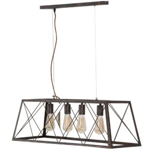 Mauro Ferretti plafonnier industriel 78x30x26,5 cm...