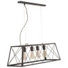 Mauro Ferretti plafonnier industriel 78x30x26,5 cm foncé
