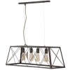 Mauro Ferretti plafonnier industriel 78x30x26,5 cm foncé