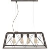Mauro Ferretti plafonnier industriel 78x30x26,5 cm foncé