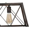 Mauro Ferretti plafonnier industriel 78x30x26,5 cm foncé