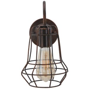 Mauro Ferretti Applique industrielle E27 33x15x27,5 cm foncé