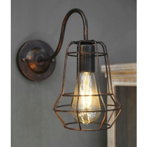 Mauro Ferretti Applique industrielle E27 33x15x27,5 cm foncé