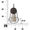 Mauro Ferretti Applique industrielle E27 33x15x27,5 cm foncé