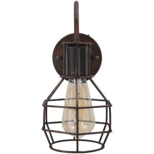 Mauro Ferretti Applique industrielle E27 32x14x30 cm foncé