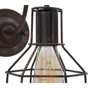 Mauro Ferretti Applique industrielle E27 32x14x30 cm foncé