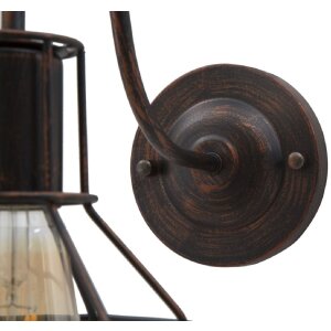 Mauro Ferretti Applique industrielle E27 32x14x30 cm foncé
