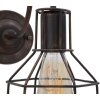 Mauro Ferretti Applique industrielle E27 32x14x30 cm foncé