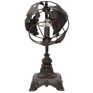 Mauro Ferretti lampe de table économie mondiale E14 24x20x40 cm foncé