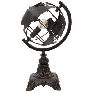 Mauro Ferretti lampe de table économie mondiale E14 24x20x40 cm foncé