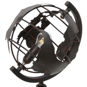 Mauro Ferretti lampe de table économie mondiale E14 24x20x40 cm foncé