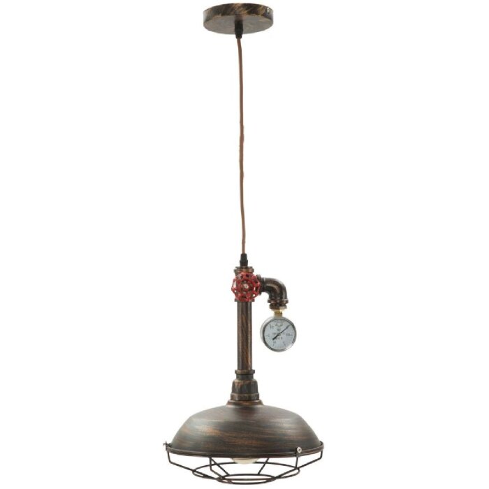 Mauro Ferretti plafonnier Manhattan rond E27 Ø 26x36 cm foncé