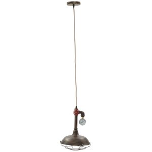 Mauro Ferretti plafonnier Manhattan rond E27 Ø 26x36 cm foncé