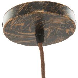 Mauro Ferretti plafonnier Manhattan rond E27 Ø 26x36 cm foncé