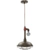 Mauro Ferretti plafonnier Manhattan rond E27 Ø 26x36 cm foncé