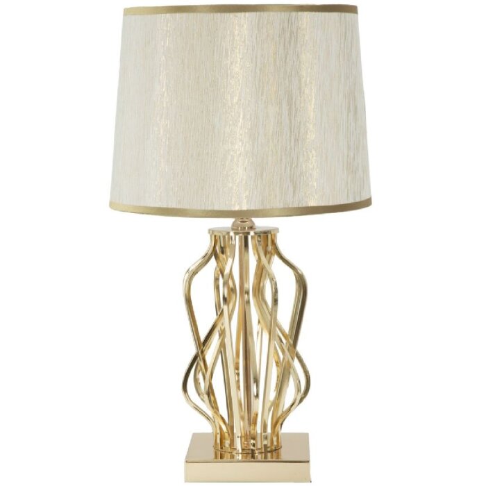 Mauro Ferretti lampe de table Glam X E27 Ø 30x52 cm crème doré