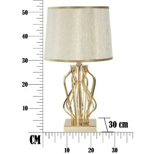Mauro Ferretti lampe de table Glam X E27 Ø 30x52 cm crème doré