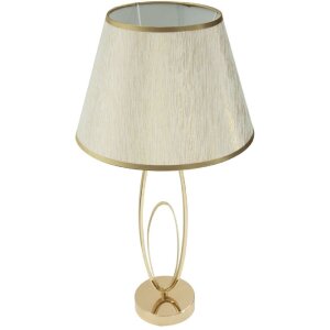 Mauro Ferretti lampe de table Glam Flush E27 Ø 30x58 cm crème doré