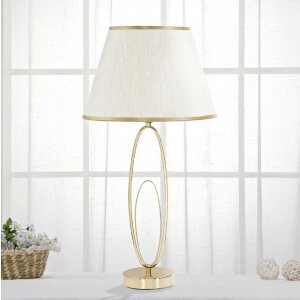 Mauro Ferretti lampe de table Glam Flush E27 Ø 30x58 cm crème doré