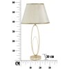 Mauro Ferretti lampe de table Glam Flush E27 Ø 30x58 cm crème doré