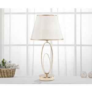 Mauro Ferretti lampe de table Glam Flush E27 Ø 24x47 cm crème doré